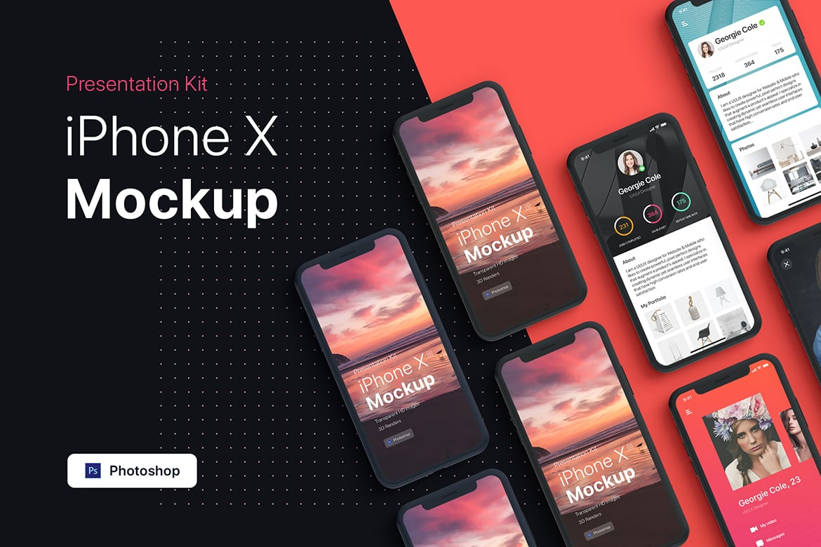 图片[6]-Presentation Kit – iPhone showcase Mockup（085364）-技能树